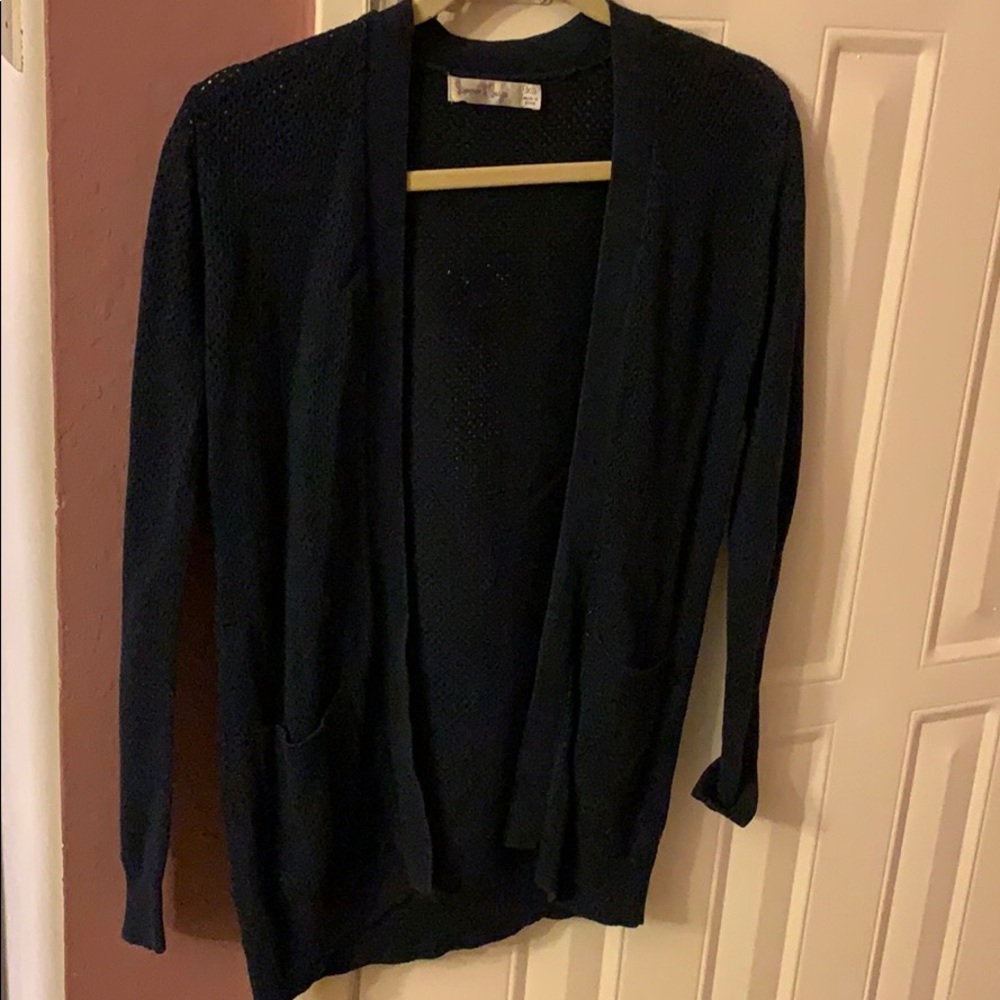 Navy blue cardigan XS